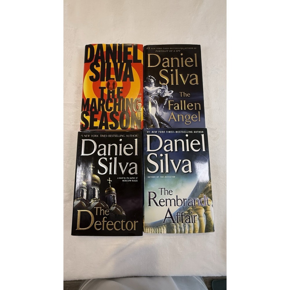 Daniel Silva Hardcover First Edition Lot 4 Books The Defector Rembrandt Affair